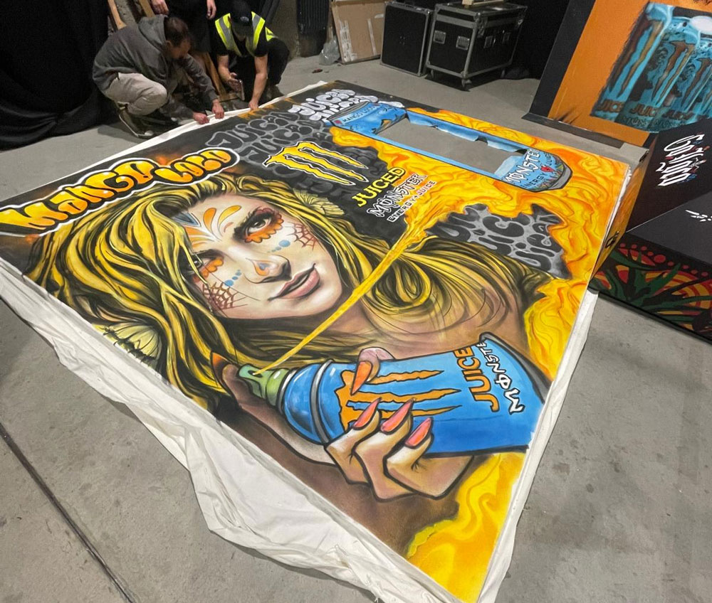 mural evento monster energy manchester